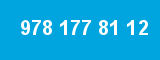 978 177 81 12 978 177 81 12
